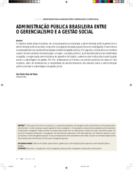 administração pública brasileira entre o gerencialismo e a