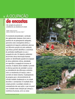 a ocupação de encostas - Portal Brasil Engenharia