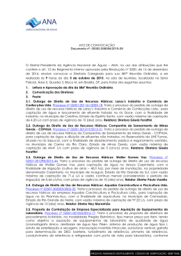 ATO DE CONVOCAÇÃO Documento nº: 00000.058094/2015