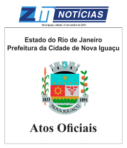 Publicação 11/10 - Prefeitura Municipal de Nova Iguaçu