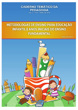 Caderno Pedagógico 2010