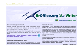 Manual do BrOffice.org Writer 3.0 Dica para navegação no manual
