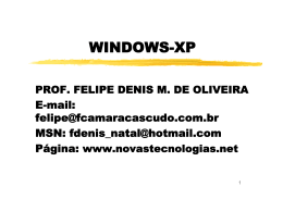 Windows-XP Apresentação - Tecnologia da Informação