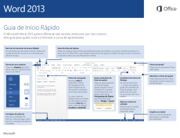 Microsoft Word 2013 - Guia de Início Rápido
