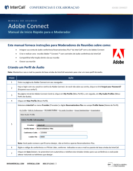 Adobe - Manual do Moderador - Conferências