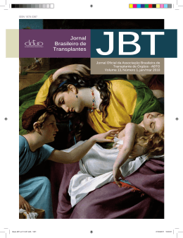 Jornal Brasileiro de Transplantes - ABTO | Associação Brasileira de