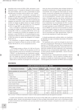 8 INVESTIMENTOS Banco Central do Brasil/Conselho Monetário