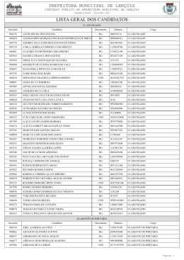 lista geral de inscritos por cargo divulgado 09/04/2012