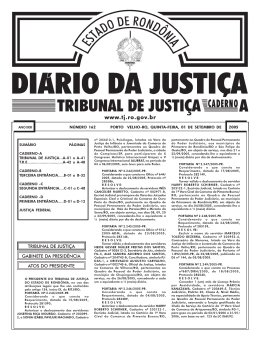01 - Tribunal de Justiça de Rondônia