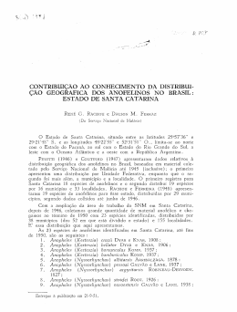 Estado de Santa Catarina. - Systematic Catalog of Culicidae