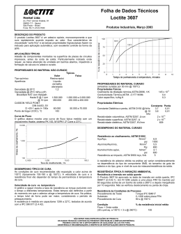 Folha de Dados Técnicos Loctite 3607