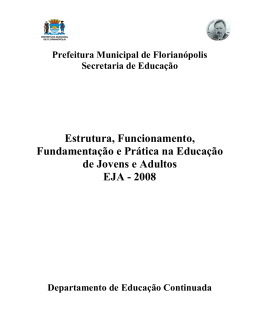Caderno do Professor 2009 - Prefeitura Municipal de Florianópolis