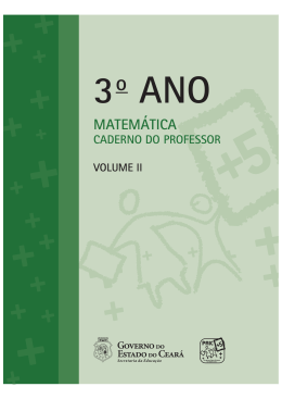 ITEM 22 CADERNO DO PROFESSOR MATEMÁTICA 3