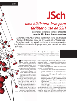 JSch – Uma biblioteca Java para facilitar o uso do SSH