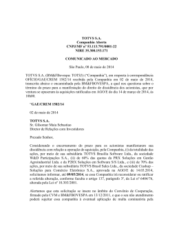 TOTVS S.A. Companhia Aberta CNPJ/MF nº 53.113.791/0001