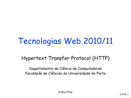 Tecnologias Web 2010/11 - Departamento de Ciência de