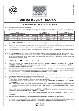 PROVA 2 - GRUPO B - NÍVEL BÁSICO II.indd