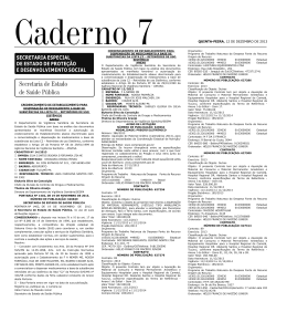 CADERNO 7 1 QUINTA-FEIRA, 12 DE DEZEMBRO DE 2013