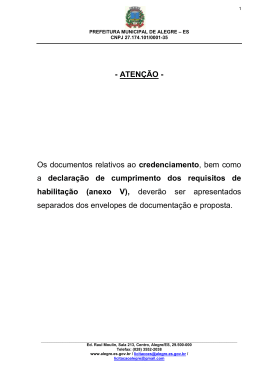 Pregão Presencial nº 046/2014 - Alegre-ES