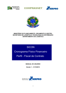 Manual SICON CRONOGRAMA - Perfil Fiscal