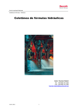 Coletânea de fórmulas hidráulicas