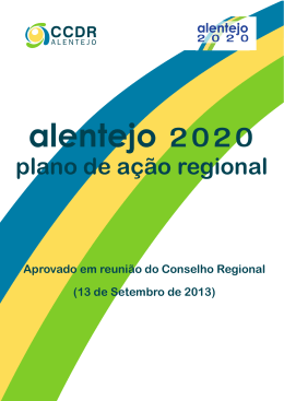 Alentejo 2020. Plano de Ação Regional