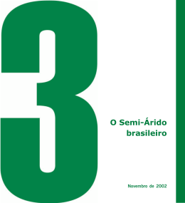 CADERNO 3 – O Semi-Árido brasileiro
