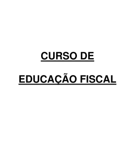 CURSO DE EDUCAÇÃO FISCAL - Sefaz-AL