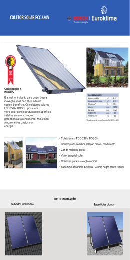Catalogo Coletor Solar