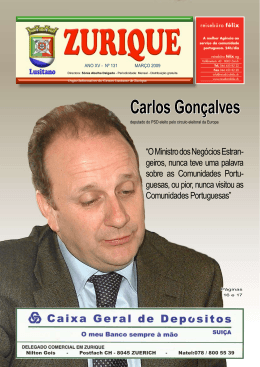 Carlos Gonçalves - Centro Lusitano de Zurique