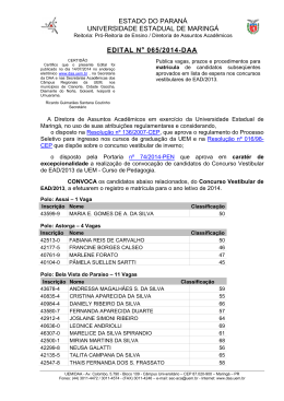 065/2014-DAA - Diretoria de Assuntos Acadêmicos