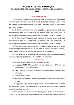 regulamento - Clube Atlético Aramaçan