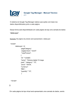 Google Tag Manager Manual Técnico