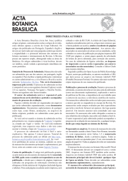 DIRETRIZES PARA AUTORES acta.botanica.org.br