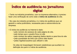 Índice de audiência no jornalismo digital