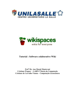 Tutorial Wikispaces