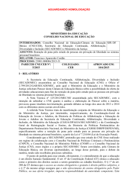 Parecer CNE/CEB nº 5/2015, aprovado em 10 de junho de 2015