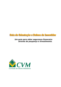 Manual do Invetidor - CM Capital Markets
