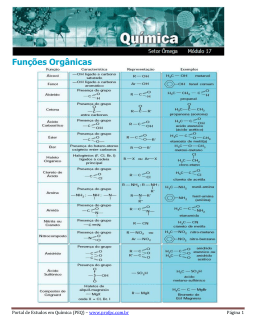 Funções Orgânicas - Portal de Estudos em Química