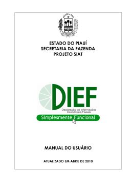 Manual da DIEF