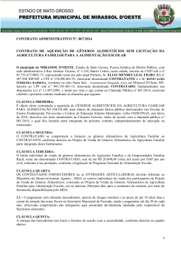 contrato 067/2014 - Prefeitura Municipal de mirassol d`oeste
