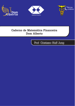 Caderno de Matemática Financeira Dom Alberto