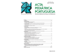 Acta Ped Vol 37 N 2 - Sociedade Portuguesa de Pediatria