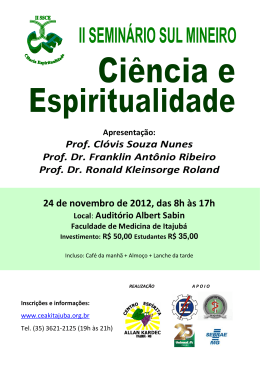 Prof. Clóvis Souza Nunes Prof. Dr. Franklin Antônio Ribeiro Prof. Dr