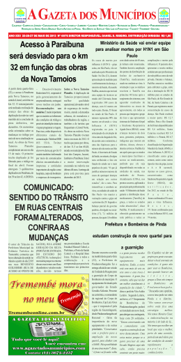 Pindamonhangaba - A Gazeta dos Municípios