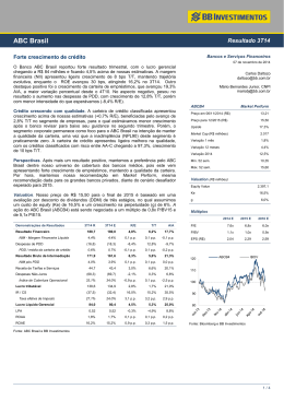 Resultado 3T14 - Banco ABC Brasil