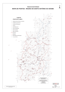 mapa de pontos - região de santo antônio do grama