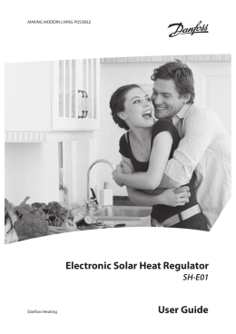 Electronic Solar Heat Regulator User Guide