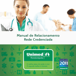 Manual de Relacionamento Unimed Rondonópolis e Hospitais