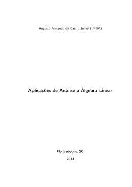 SU-3-01 Aplicações de Análise a Álgebra Linear, Augusto Armando